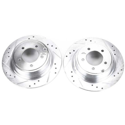 Power Stop 11-14 Chrysler 200 Rear Evolution Drilled & Slotted Rotors - Pair