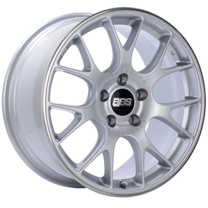 BBS CH-R 18x8.5 5x112 ET47 Brilliant Silver Polished Rim Protector Wheel -82mm PFS/Clip Required