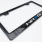 NRG Carbon License Plate Frame/ Fiber Poly Dip Finish Wet w/ NRG Logo