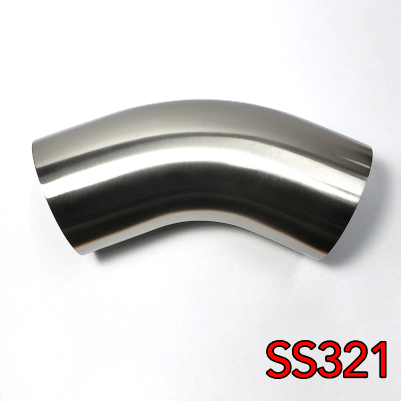 Stainless Bros 1.75in SS321 45 Deg Mandrel Bend Elbow - 1D Radius 16GA/.065in Wall (Leg)