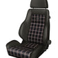 Recaro Classic LS Seat - Black Leather/Classic Checkered Fabric