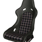 Recaro Classic Pole Position ABE Seat - Black Leather/Classic Checkered Fabric