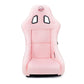 NRG FRP Bucket Seat Prisma Edition w/ Pearlized Back and Pink Alcantara (Medium)