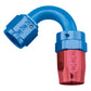 Russell Performance -10 AN Red/Blue 120 Degree Full Flow Swivel Hose End (With 15/16in Radius)