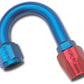 Russell Performance -6 AN Red/Blue 180 Degree Full Flow Hose End (1in Centerline Radius)