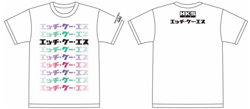 HKS T-SHIRT KATAKANA WHITE L