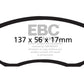 EBC 12+ Scion FR-S 2 Redstuff Front Brake Pads