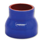 Vibrant 4 Ply Reinforced Silicone Transition Connector - 2in I.D. x 2.5in I.D. x 3in long (BLUE)