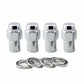 McGard Hex Lug Nut (Reg. Shank - .746in.) M12X1.5 / 13/16 Hex / 1.65in. Length (4-Pack) - Chrome