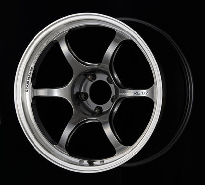 Advan RG-D2 16x7.0 +38 5-100 Machining & Racing Hyper Black Wheel