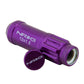 NRG 700 Series M12 X 1.5 Steel Lug Nut w/Dust Cap Cover Set 21 Pc w/Locks & Lock Socket - Purple