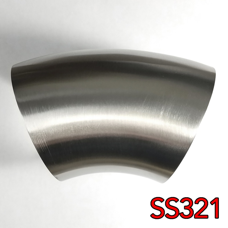 Stainless Bros 1.75in SS321 45 Deg Mandrel Bend Elbow - 1.5D Radius 16GA/.065in Wall (No Leg)