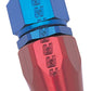 Russell Performance -10 AN Red/Blue Straight Full Flow Hose End