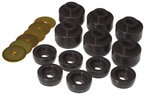 Prothane 07-14 Chevy Silverado Body Mount 12 Bushing Kit - Black