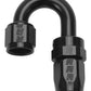 Russell Performance -6 AN Black 180 Degree Full Flow Swivel Hose End