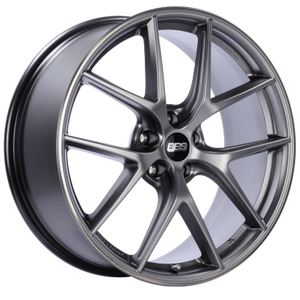 BBS CI-R 20x9 5x112 ET38 Platinum Silver Polished Rim Protector Wheel - 82mm PFS/Clip Required