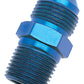 Russell Performance -10 AN to 3/8in NPT Straight Flare to Pipe (Blue)