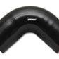 Vibrant 4 Ply Reinforced Silicone Elbow Connector - 2in I.D. - 90 deg. Elbow (BLACK)