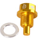 NRG Magnetic Oil Drain Plug M14X1.5 Acura/Honda/Mazda/Mitsubishi - Gold