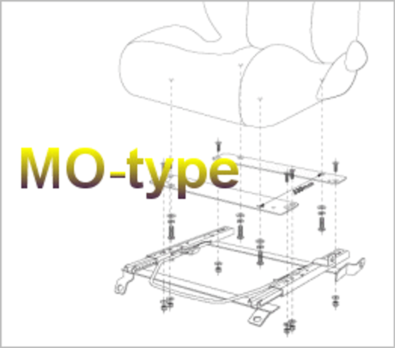 Bride 2015+ Ford Mustang RO-Type Right Seat Rail