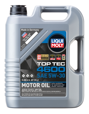 LIQUI MOLY 5L Top Tec 4600 Motor Oil SAE 5W30