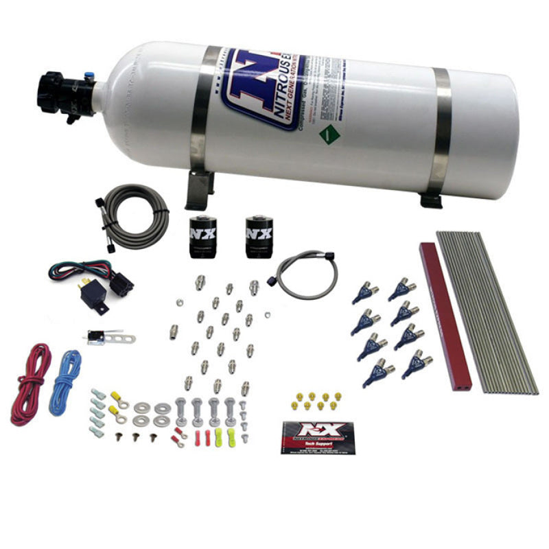 Nitrous Express GM LT1/LS1 Pro Piranha Nozzle Gas Nitrous Kit w/15lb Bottle