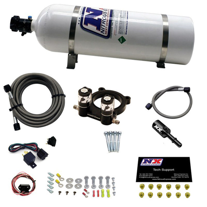 Nitrous Express Ford 2.3L Ecoboost Nitrous Plate Kit w/15lb Bottle