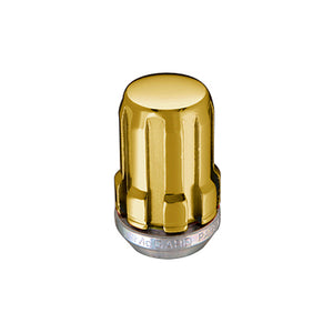 McGard SplineDrive Lug Nut (Cone Seat) M12X1.5 / 1.24in. Length (Box of 50) - Gold (Req. Tool)