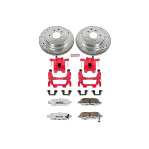 Power Stop 11-12 Infiniti G25 Rear Z26 Street Warrior Brake Kit w/Calipers