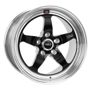 Weld S71 18x10.5 / 5x4.5 BP / 6.6in. BS Black Wheel (High Pad) - Non-Beadlock